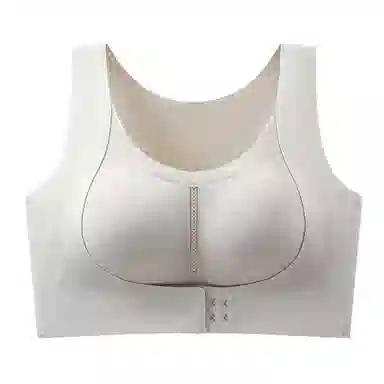 欧迪芬 冰丝轻薄无痕一体式上托聚拢防下垂大胸显小前扣不闷夏季文胸 女款