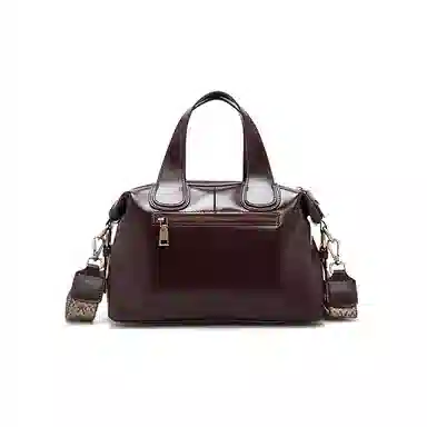 老人头 经典轻熟风复古优雅时尚通勤百搭 头层牛皮 波士顿包手提包 女款 多色