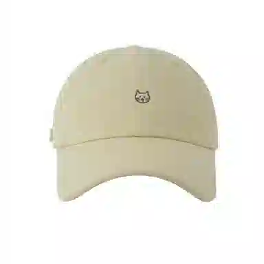 艾佳微 萌趣猫猫刺绣户外露营登山游玩高颜值防晒遮阳透气 棉 鸭舌帽 男女同款情侣款