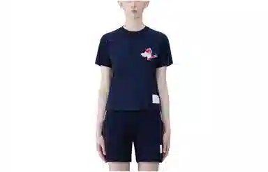 THOM BROWNE SS24 Festive Jersey Short Sleeve Button Hector Tee T