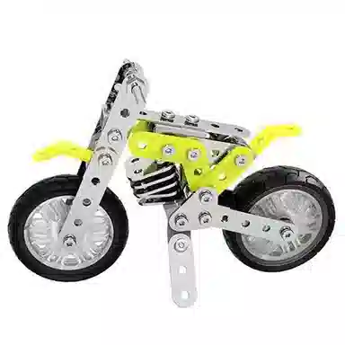 格薇拉 不锈钢螺丝益智玩具摩托车 拼装模型