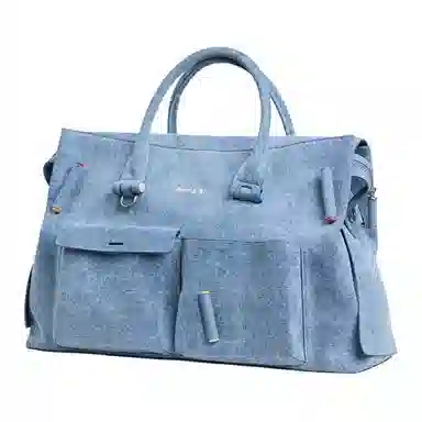 Guliangjiji Building Block Laptop Bag Denim Large Tote Unisex