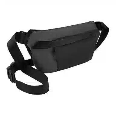 老人头 时尚休闲百搭通勤收纳 织物 胸包 常规 男款 黑色/灰色