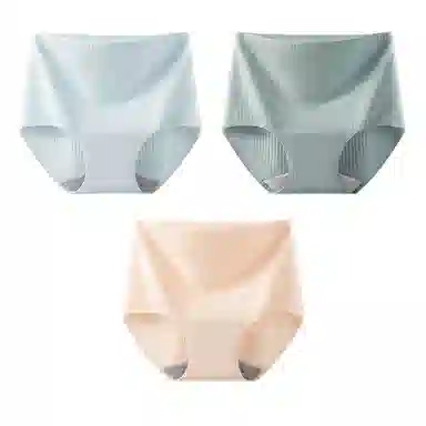 二三二三 抗菌云感棉裆部柔软亲肤不卡档不具备高腰短裤无痕舒适不勒透气不勒微弹三角裤产后高腰防漏尿不卡臀内裤 女款 组合装