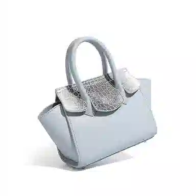 维尼奥 质感通勤鳄鱼纹撞色菜篮子包高级感时尚简约百搭经典气质中年妈妈包 合成革 单肩斜挎手提包 常规 女款 红棕/黑色/焦糖/蓝色