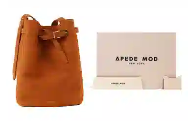 APEDE MOD Bucket Bag Medium Gold Brown