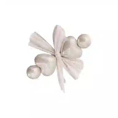 蒙妮 超仙蝴蝶结 仿珍珠 发夹 女款