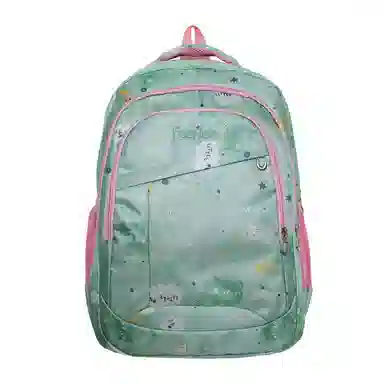 恒源祥 校园卡通迷彩印花大容量休闲 尼龙 书包背包双肩包 常规 男女同款情侣款 多色