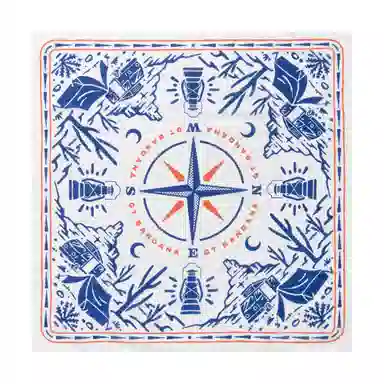 滚烫时光 旷野露营 棉 头巾 男女同款情侣款