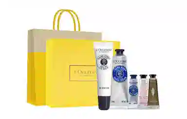 欧舒丹 手唇套装樱花乳木果玫瑰之心护手霜唇膏香氛礼盒 滋润保湿防干裂