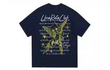 UNA RETA Vintage Cartoon Print T-Shirt