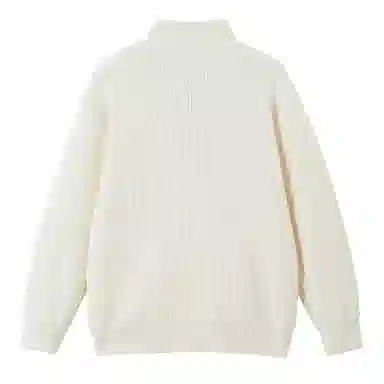 RAP PANDA Half-Zip Sweater Black