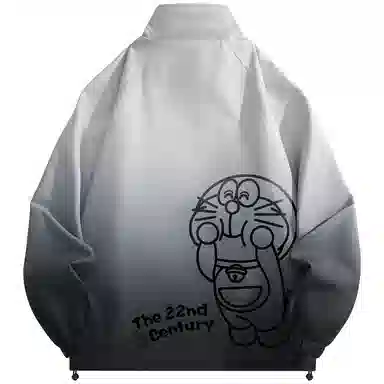 Doraemon Reversible Gradient Cartoon Logo Jacket