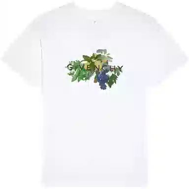 Givenchy T-Shirt In Cotton With Givenchy Fruits And Vegetables T