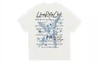 UNA RETA Vintage Cartoon Print T-Shirt
