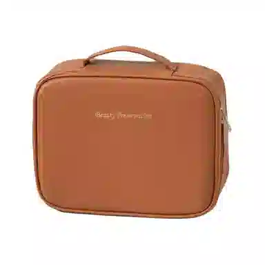 馨枕居  高级感化妆包大容量三合一多功能小众設計分区收纳包便携式化妆箱