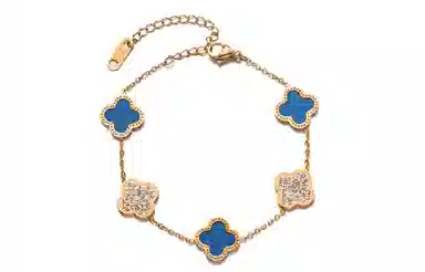 Endorphin Four Leaf Clover Titanium Steel Bracelet