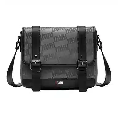 SEPTWOLVES Messenger Bag Black/Grey