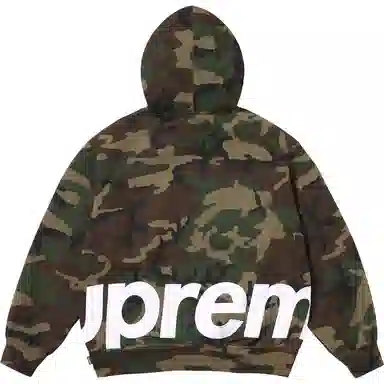 Supreme SS25 Big Logo Zip Up Hooded Sweatshirt