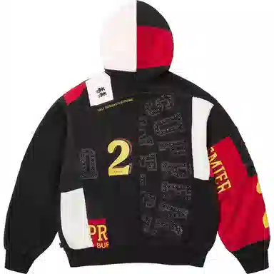 Supreme SS25 Patchwork Zip Up Hoodie