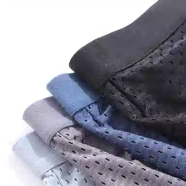 巴塞罗那足球俱乐部 轻便舒适柔软亲肤吸汗网眼透气速干时尚大码平角内裤 男款 组合装