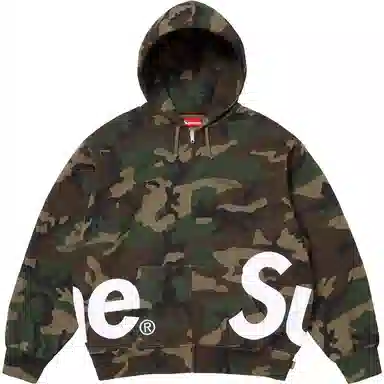 Supreme SS25 Big Logo Zip Up Hooded Sweatshirt