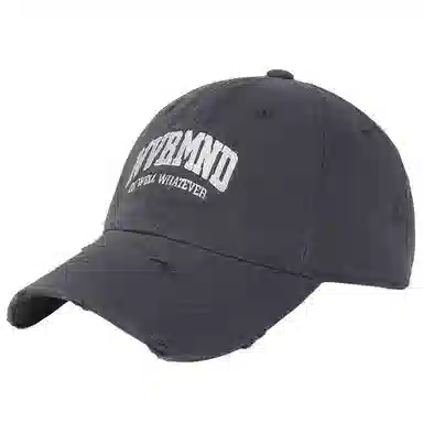 艾佳微 软顶破洞个性韩版时尚显脸小休闲百搭遮阳防晒嘻哈街头酷 棉 鸭舌帽 男女同款情侣款