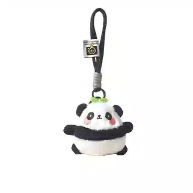 丹琴 可爱治愈萌小熊猫公仔书包背包挂饰汽车钥匙扣 毛绒 挂件 男女同款情侣款