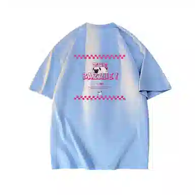 Wu Huang Mao Creative Hand-Painted Cartoon Print T-Shirt