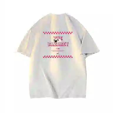 Wu Huang Mao Creative Hand-Painted Cartoon Print T-Shirt