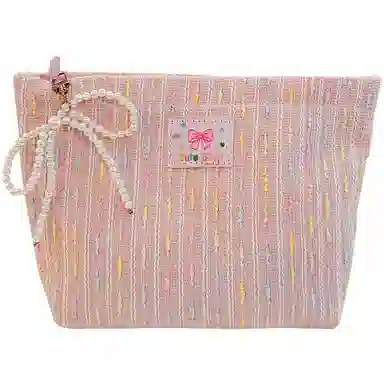 馨枕居 手拿化妆包小香风收纳包旅行便携收纳袋大号零钱包上班族包包