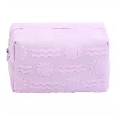 馨枕居 毛巾料化妆包大容量旅行便携手拿包小型放包里枕头包化妆品收纳包