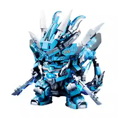 欧洛伊 十二生肖 辰龙&巳蛇战斗机甲 多处可动 武器可拆卸 双形态转换 拼装模型