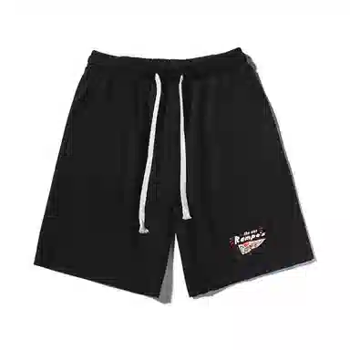 乱步 字母图案印花美式宽松运动风休闲短裤 男女同款