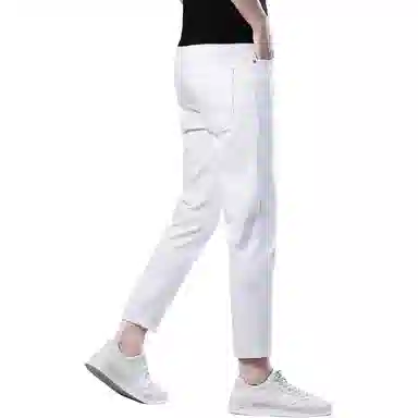 炳盛 薄款九分修身小脚潮牌弹力百搭牛仔裤 男女同款