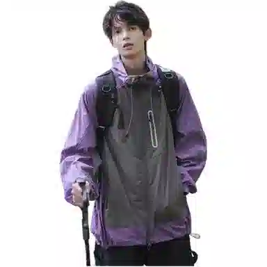 MORii Casual Zip Colorblock Jacket