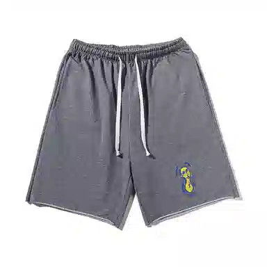 乱步 美式潮牌宽松五分时尚百搭潮流休闲短裤 男女同款