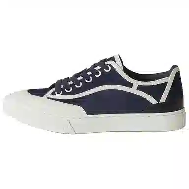 Hermes Get Suede Low Sneakers Blue White
