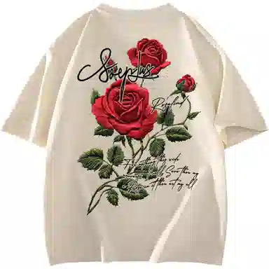 SOIEPLUS Retro Rose Logo T-Shirt