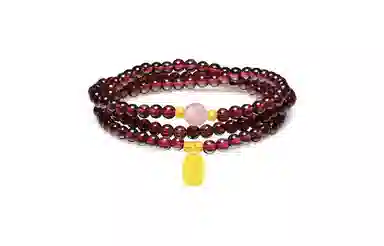 百利金 招财福牌 财运亨达平安转运国潮复古新中式经典百搭气质显白小众设计三层叠戴转运珠 琉璃 手串 男女同款情侣款