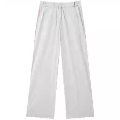 太平鸟 合身高腰适中直筒休闲裤 女款