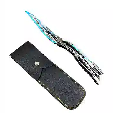 半粒 炽芒蝶刃蝴蝶刀 金属武器 成品模型