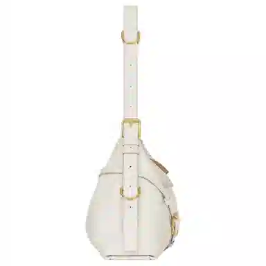 纪梵希 品牌徽标 小牛皮 单肩包 中号 女款 象牙白