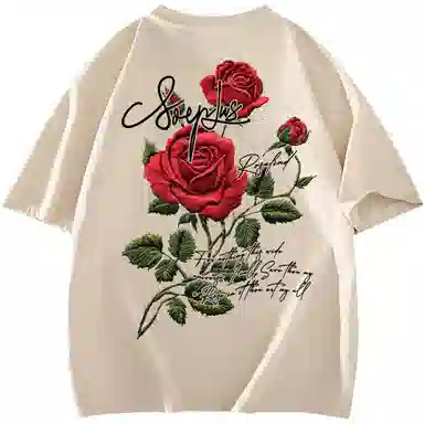 SOIEPLUS Retro Rose Logo T-Shirt
