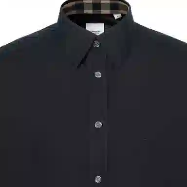 Burberry Classic Check Collar Cuff Shirt Black