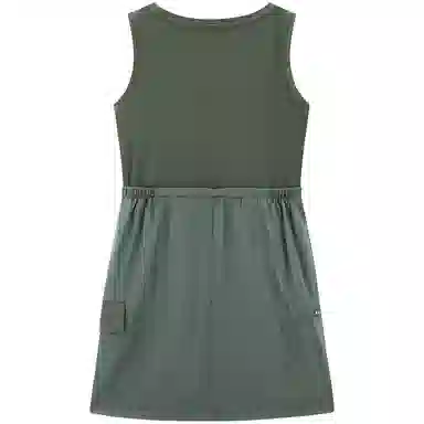 太平鸟 时尚舒适背心拼接无袖连衣裙 女款