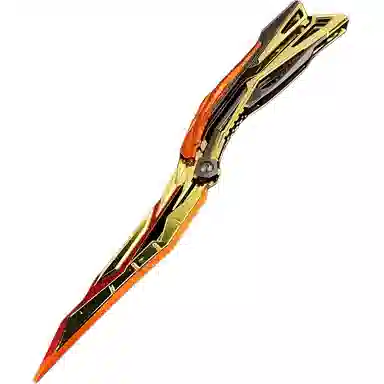 半粒 炽芒蝶刃蝴蝶刀 金属武器 成品模型