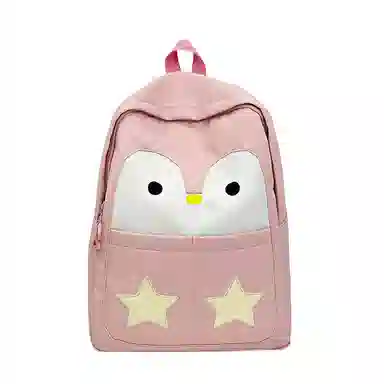 普乐威 学院风可爱卡通企鹅小清新初中高中学生旅游轻便 尼龙 双肩包 女款 多色