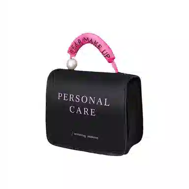 馨枕居 高颜值大容量化妆包女珍珠挂钩洗漱袋高级手提旅行便携杂物收纳包