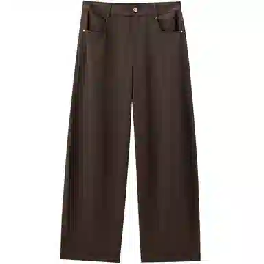 太平鸟 高腰简约百搭宽松阔腿休闲裤 女款